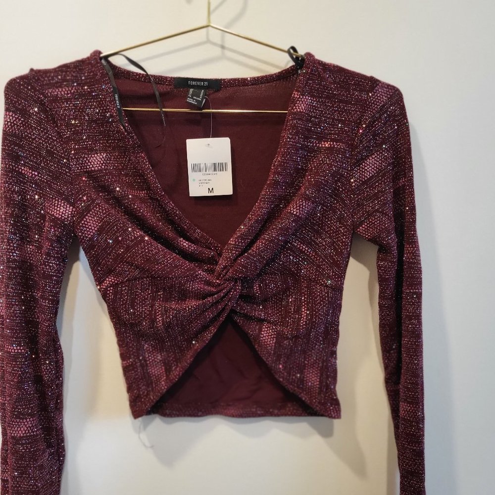 Glitter crop top